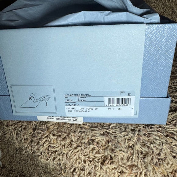 Prada Calzature Donna Nero Heels, size 38 - Picture 10 of 13